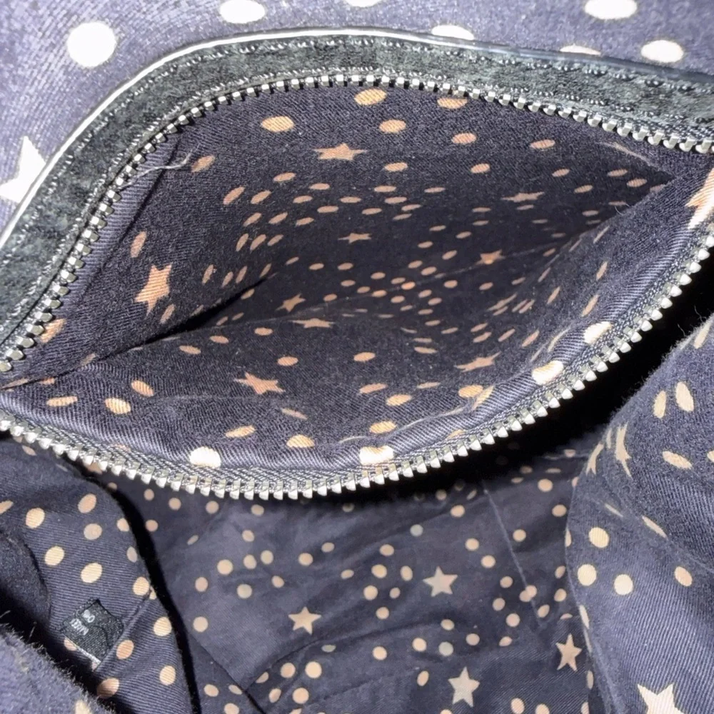 VTG Marc by Marc Jacobs Black Distressed Leather Shoulder Hobo